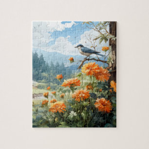 Herfst Bloemen Marigold Puzzel 110 Stks. 20,3 x 25 Legpuzzel