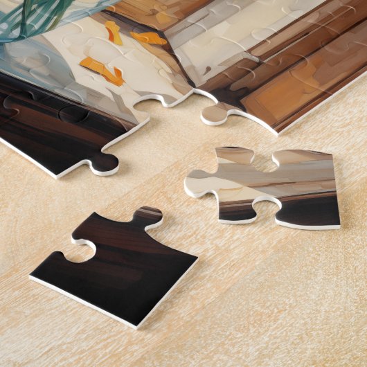 Herfst Bloemen Marigold Puzzel 110 Stks. 20,3 x 25 Legpuzzel (Zijkant)