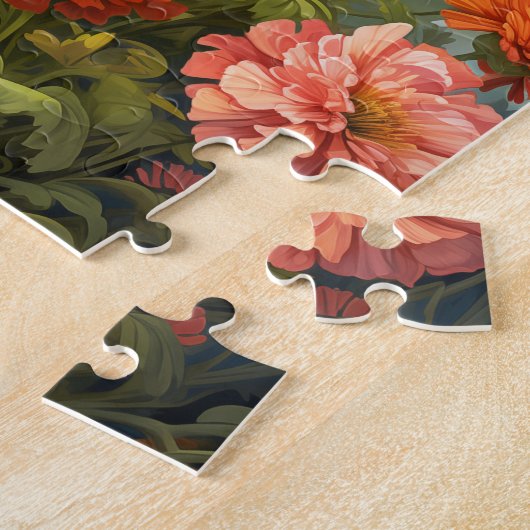 Herfst Bloemen Marigold Puzzel 110 Stks. 20,3 x 25 Legpuzzel (Zijkant)