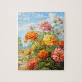 Herfst Bloemen Marigold Puzzel 110 Stks. 20,3 x 25 Legpuzzel (Verticaal)