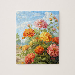 Herfst Bloemen Marigold Puzzel 110 Stks. 20,3 x 25 Legpuzzel
