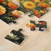 Herfst Bloemen Marigold Puzzel 110 Stks. 20,3 x 25 Legpuzzel (Zijkant)