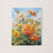 Herfst Bloemen Marigold Puzzel 110 Stks. 20,3 x 25 Legpuzzel (Verticaal)