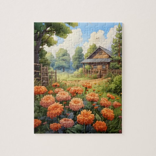 Herfst Bloemen Marigold Puzzel 110 Stks. 20,3 x 25 Legpuzzel (Verticaal)