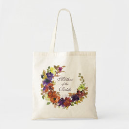 Herfst Bloemen Moeder van de bruid Bruiloft Tote Bag