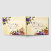 Herfst Bloemen Paarse Verbrande Sinaasappel Gele B Gastenboek (Volledig)