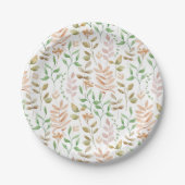 Herfst Bloemen Papieren Bordje (Voorkant)