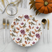 Herfst Bloemen Papieren Bordje