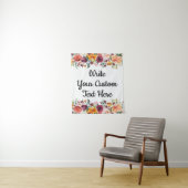 Herfst Bloemen Photobooth Achtergrond Bruiloft Pro Wandkleed (In situ)