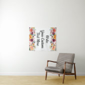 Herfst Bloemen Photobooth Achtergrond Bruiloft Pro Wandkleed (In Situ (horizontaal))