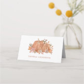 Herfst Bloemen Plaatskaartje (Achterkant)