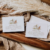 Herfst Bloemen Pompoen Boeken voor Baby Informatiekaartje