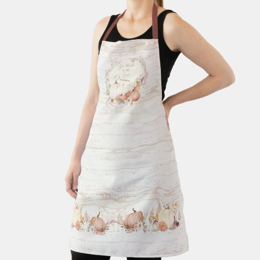 Herfst Bloemen Pompoen Paddestoel Geef Bedankt Lor Schort (Insitu)