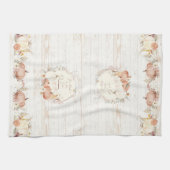 Herfst Bloemen Pompoen Paddestoel Geef Bedankt Lor Theedoek (Horizontaal)