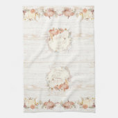 Herfst Bloemen Pompoen Paddestoel Geef Bedankt Lor Theedoek (Verticaal)