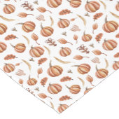 Herfst Bloemen Pompoen Patroon Thanksgiving Korte Tafelloper (Hoek)