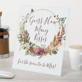 Herfst Bloemen raden hoeveel kussen voetstuk teken Reclamebord Met Voetstuk (Insitu)