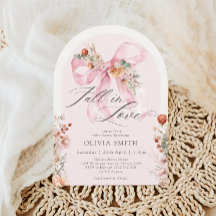 Herfst Bloemen Roze Boog Herfst in Liefde Baby sho