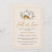 Herfst Bloemen Rustiek Witte Pompoen Vrijgezellenf Kaart (Voorkant / Achterkant)