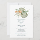 Herfst Bloemen Rustieke Outdoor Wedding Kaart (Voorkant)