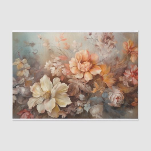 Herfst Bloemen Thanksgiving Halloween Decoupage Tissuepapier (Voorkant)