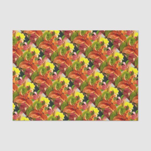Herfst, bloemen tissuepapier (Voorkant)