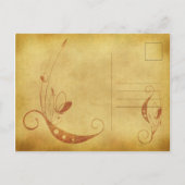  Herfst Bloemen Trouwen Save the Date Briefkaart (Achterkant)