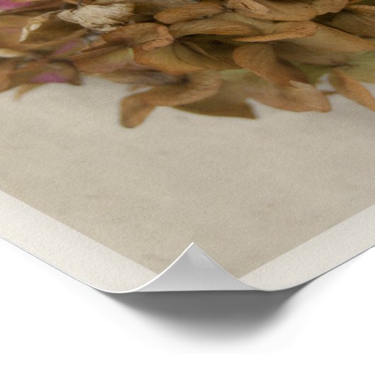 herfst bloemen tryptich poster (Hoek)