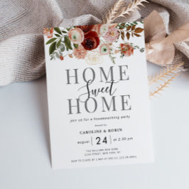 herfst bloemen uitnodiging voor het huishouden