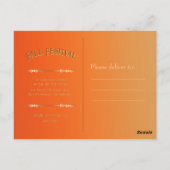 Herfst Bloemen Uitnodigingskaart Briefkaart (Achterkant)