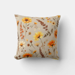 Herfst Bloemen Veld Patroon.Modern Outdoor Kussen