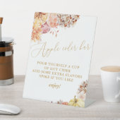 Herfst Bloemen Vrijgezellenfeest Appelcider Reclamebord Met Voetstuk (Insitu)