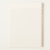 Herfst Bloemen Waterverf krans monogram Planner (Achterkant)