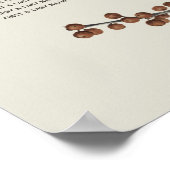 Herfst Bloemen Waterverf Zitkaarten Poster (Hoek)