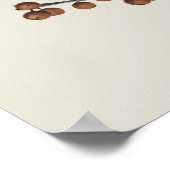 Herfst Bloemen Waterverf Zitkaarten Poster (Hoek)