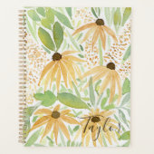 Herfst Bloemen Waterverf Zonnebloemen Planner (Voorkant)