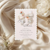 Herfst Bloemen Witte Boog Baby in Bloom Baby showe Kaart