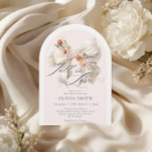 Herfst Bloemen Witte Boog Herfst in Liefde Baby sh Kaart