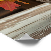 Herfst Bloemenarrangement Grafisch Poster (Hoek)