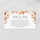 herfst bloemenboeken voor baby card informatiekaartje (Voorkant)