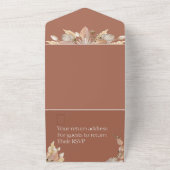 Herfst Bloemenbruiloft Alles in een Uitnodiging me (Buitenkant)