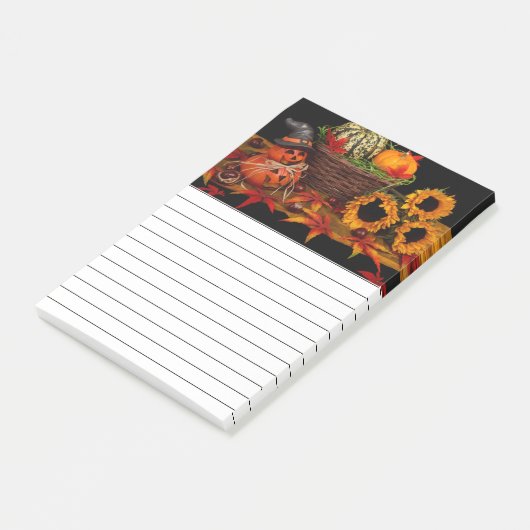Herfst Bloemendecoratie Post-it® Notes (Schuin)
