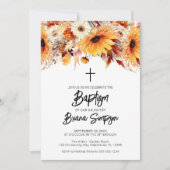 Herfst bloemendoop kaart (Voorkant)