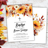 Herfst bloemendoop kaart