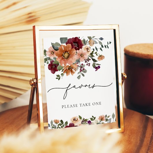 Herfst Bloemengunsten neem er een Poster