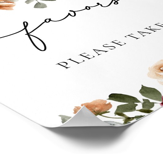 Herfst Bloemengunsten neem er een Poster (Hoek)