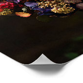 Herfst Bloemenkranz Kunstprint Poster (Hoek)