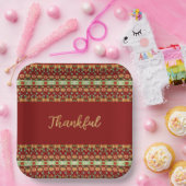 Herfst Bloemenplein Papieren Bordje (Feest)