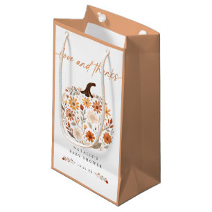 Herfst Bloemenpompoen Baby shower gunst Klein Cadeauzakje