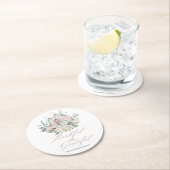 Herfst Bloemenpompoen Thanksgiving Ronde Kartonnen Onderzetter (Insitu)